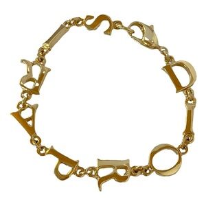 Christian Dior Paris Logo Link Bracelet